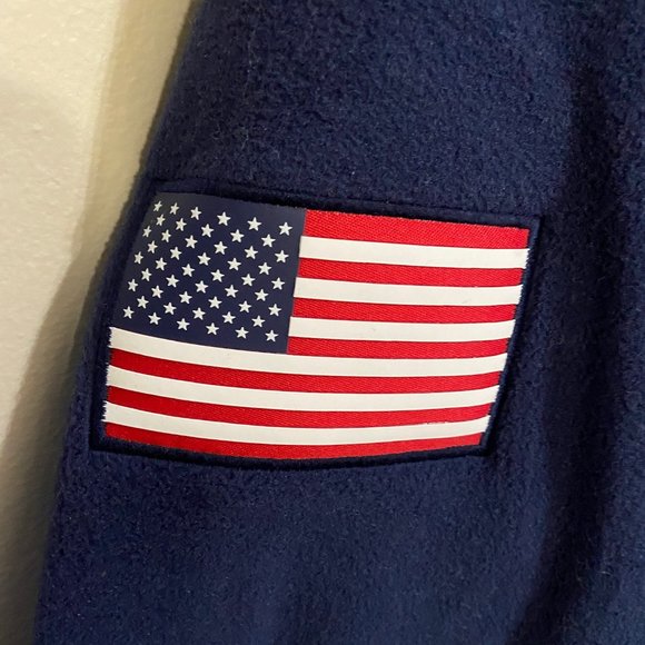 Polo Ralph Lauren Sports Men's CP 93 USA Flag Camo Hi-Tech Fleece Pullover NEW - Picture 8 of 13